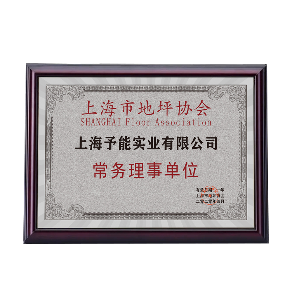 常務(wù)理事單位證書